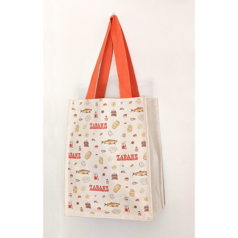 Zabar's Canvas Tote Bag Allover Print (Large)