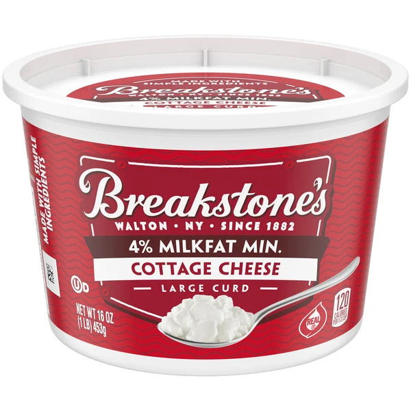 Breakstone's 4% Milk Fat Cottage Cheese Large Curd 16 Oz