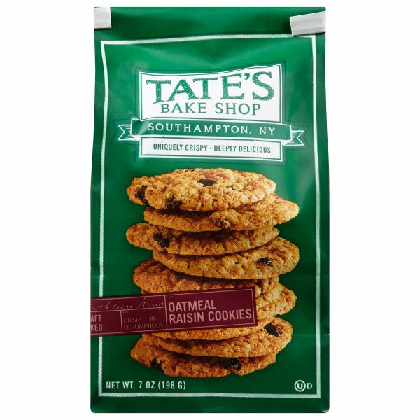 Tate's Bake Shop Oatmeal Raisin Cookies 7 Oz