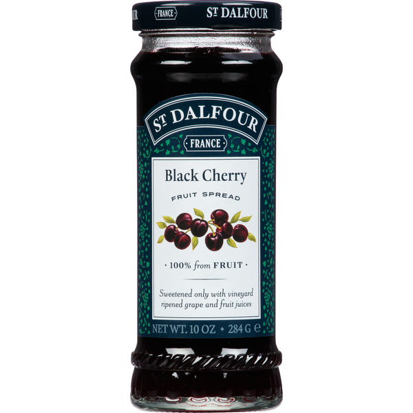 St. Dalfour Black Cherry Fruit Spread 10 Oz