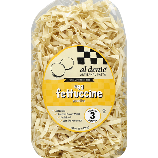 Al Dente Egg Fettuccine Noodles 12 Oz
