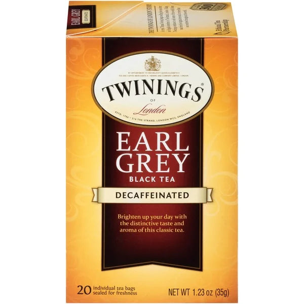 Twinings Earl Grey Black Tea Decaffeinated 1.23 Oz