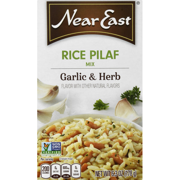 Near East Rice Pilaf Mix Garlic & Herb 6.3 Oz