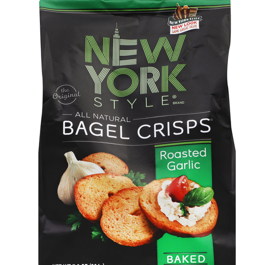 New York Style Bagel Roasted Garlic Crisps 6 Oz