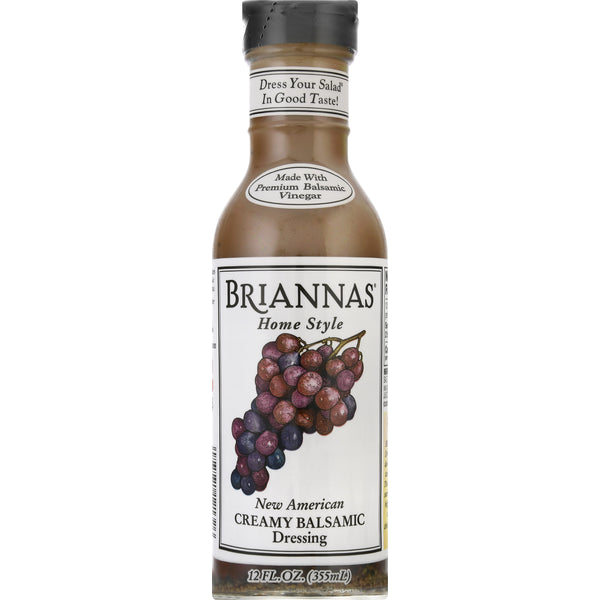 Brianna's New American Creamy Balsamic Vinaigrette Dressing, 12 Oz