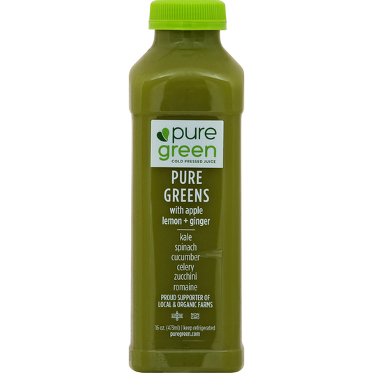 Pure Green With Apple Lemon & Ginger, 16 Oz