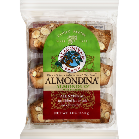 Almondina Almond And Pistachio Biscuits 4 Oz