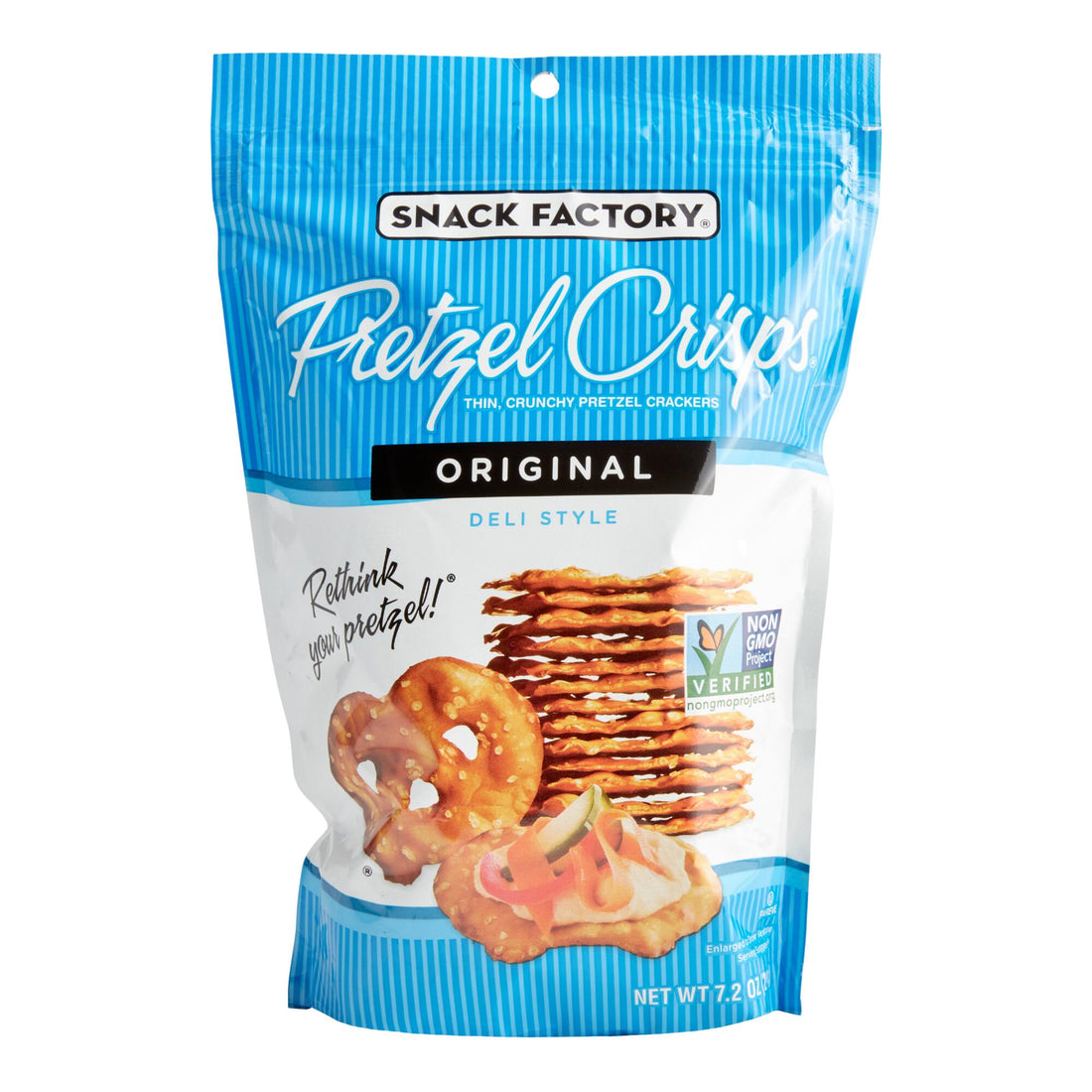 Snack Factory Pretzel Crisps Original 7.2 Oz